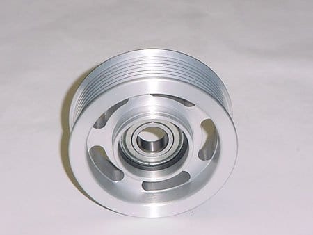 OBX Silver Underdrive Crank Pulley For 95-99 Mitsubishi Eclipse 2.0L DOHC N/A